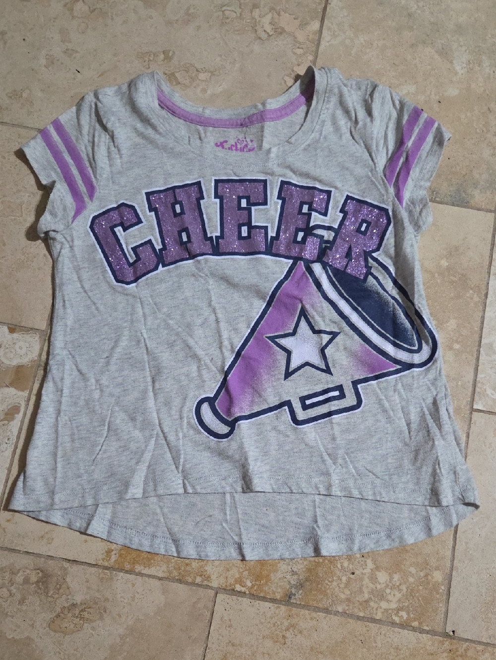 Justice Girls Size 10 Cheer Graphic T-Shirt